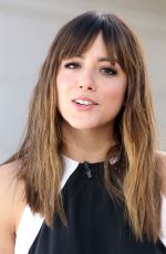 CHLOE BENNER on the Set of Extra in Los Angeles