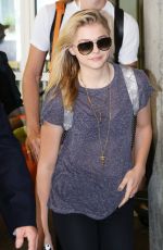 CHLOE MORETZ Arrives at Pearson International Airport in Toronto