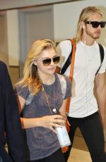 CHLOE MORETZ Arrives at Pearson International Airport in Toronto