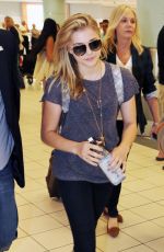 CHLOE MORETZ Arrives at Pearson International Airport in Toronto