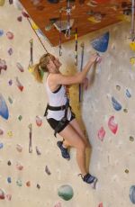 CHLOE MORETZ at Indoor Rock Climbing in Atlanta