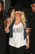 CHRISTINA AQUILERA at Drake vs Lil Wayne Concert in Hollywood