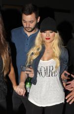 CHRISTINA AQUILERA at Drake vs Lil Wayne Concert in Hollywood