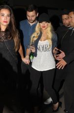CHRISTINA AQUILERA at Drake vs Lil Wayne Concert in Hollywood