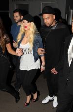 CHRISTINA AQUILERA at Drake vs Lil Wayne Concert in Hollywood