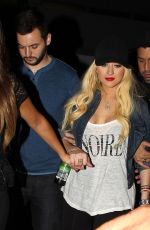 CHRISTINA AQUILERA at Drake vs Lil Wayne Concert in Hollywood