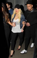 CHRISTINA AQUILERA at Drake vs Lil Wayne Concert in Hollywood
