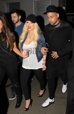 CHRISTINA AQUILERA at Drake vs Lil Wayne Concert in Hollywood
