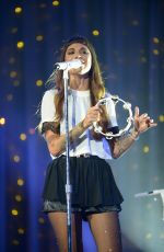 CHRISTINA PERRI Performs at Demi World Tour at American Airlines Arena in Miami