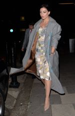 DAISY LOWE Arrives at Jonathan Saunders Fashion Show in London