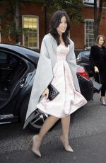 DAISY LOWE Arrives Giles Fashion Show in London