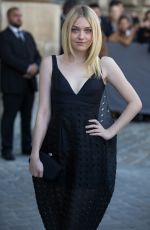 DAKOTA FANNING at Christian Dior Fashion Show in Paris