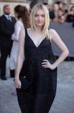 DAKOTA FANNING at Christian Dior Fashion Show in Paris