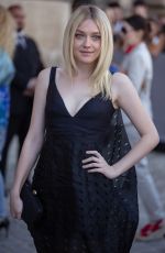 DAKOTA FANNING at Christian Dior Fashion Show in Paris