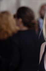 DAKOTA FANNING at Christian Dior Fashion Show in Paris
