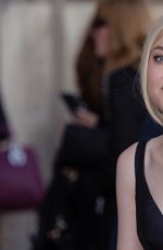 DAKOTA FANNING at Christian Dior Fashion Show in Paris