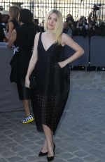 DAKOTA FANNING at Christian Dior Fashion Show in Paris