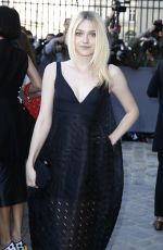 DAKOTA FANNING at Christian Dior Fashion Show in Paris