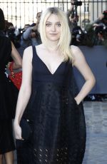DAKOTA FANNING at Christian Dior Fashion Show in Paris