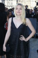 DAKOTA FANNING at Christian Dior Fashion Show in Paris
