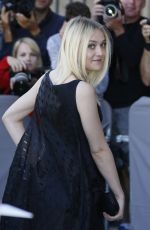 DAKOTA FANNING at Christian Dior Fashion Show in Paris