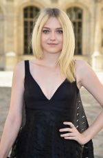 DAKOTA FANNING at Christian Dior Fashion Show in Paris