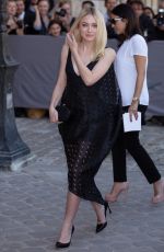 DAKOTA FANNING at Christian Dior Fashion Show in Paris