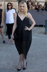 DAKOTA FANNING at Christian Dior Fashion Show in Paris