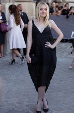 DAKOTA FANNING at Christian Dior Fashion Show in Paris