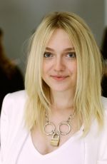 DAKOTA FANNING at Rodarte Fashion Show in New York
