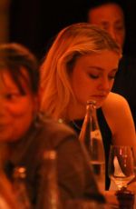 DAKOTA FANNING Out for Dinner in Paris