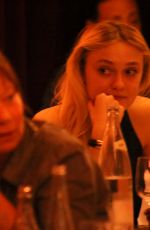 DAKOTA FANNING Out for Dinner in Paris