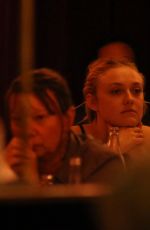 DAKOTA FANNING Out for Dinner in Paris