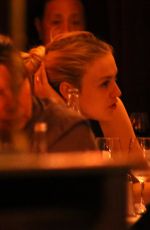 DAKOTA FANNING Out for Dinner in Paris