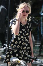 DAKOTA FANNING Oyt and About in New York 1209