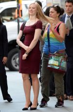 DEBORAH ANN WOLL on the Set of Daredevil in New York