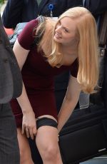 DEBORAH ANN WOLL on the Set of Daredevil in New York