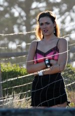 DEMI HARMAN on the Set of Home and Away at Palm Beach in Sydney