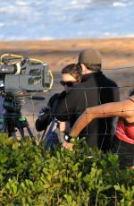 DEMI HARMAN on the Set of Home and Away at Palm Beach in Sydney