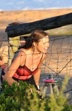 DEMI HARMAN on the Set of Home and Away at Palm Beach in Sydney