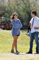 DEMI HARMAN on the Set of Home and Away at Palm Beach in Sydney