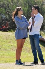 DEMI HARMAN on the Set of Home and Away at Palm Beach in Sydney