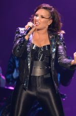DEMI LOVATO in Spandex Performs at Neon Lights Tour in Miami