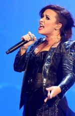 DEMI LOVATO performs at a Concert in Baltimore