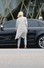 DIANNA AGRON Leaves a Nail Salon in Studio City