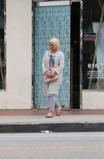 DIANNA AGRON Leaves a Nail Salon in Studio City