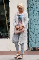 DIANNA AGRON Leaves a Nail Salon in Studio City