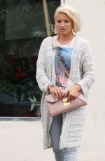 DIANNA AGRON Leaves a Nail Salon in Studio City