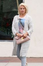 DIANNA AGRON Leaves a Nail Salon in Studio City