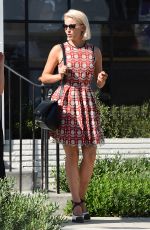 DIANNA AGRON Leaves Gracias Madre in West Hollywood